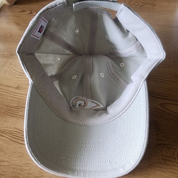 Los Angeles Rams Baseball Cap Embroidered Logo Adjustable Strap Tan Adult - Picture 9 of 9